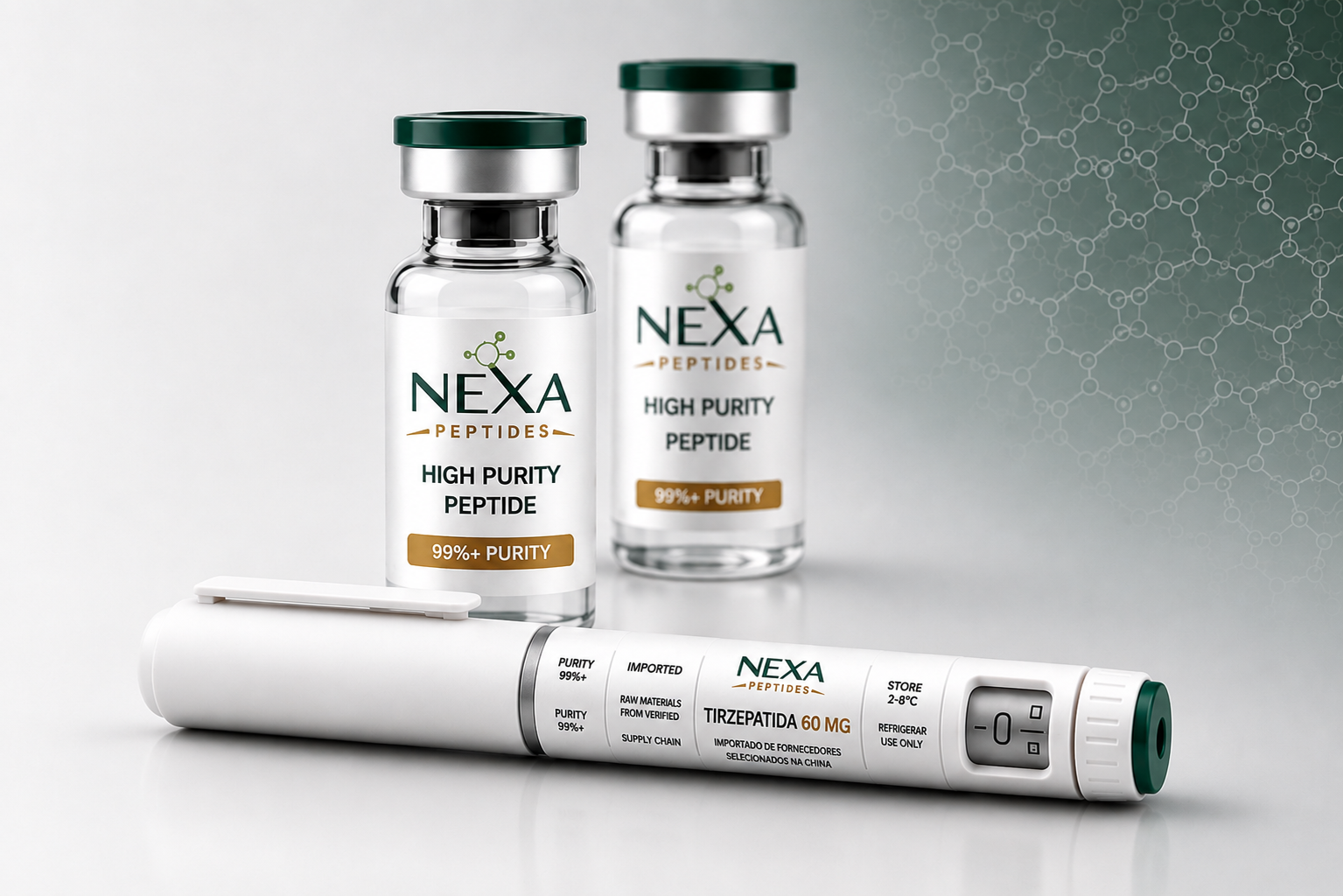 Caneta e vials NEXA Peptides